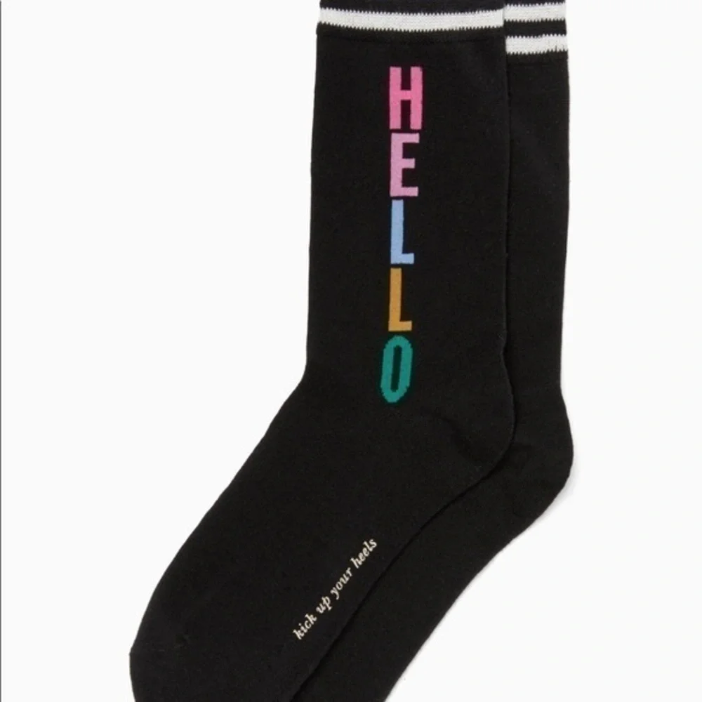 Kate Spade New York Hello Stripe 3-Pack Socks NWT